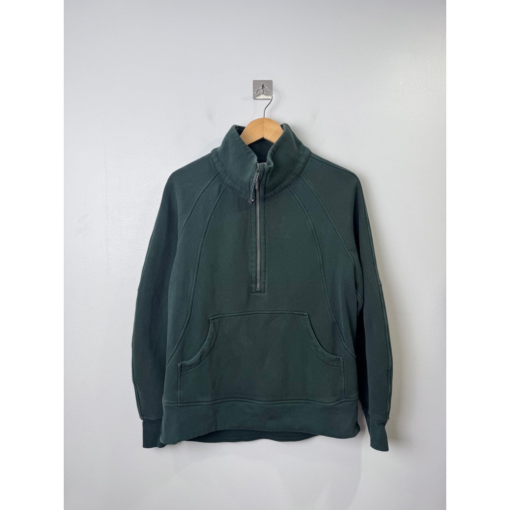 Lululemon Women Green Scuba Oversized Half-Zip Hoodie LW3HTBS XS/S